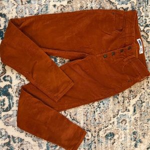 Corduroy High Rise Skinny Jeans